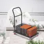 Foldestol Dolly, Iron Commercial Cart med 12 stole kapacitet