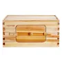 Bee Hive Deep Box Starter Kit, 100% Beeswax Coated Natural Fir Wood, Langstroth Beehive Kit with 10 Frames and Foundations, Tran
