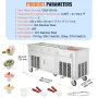 Fried Ice Cream Roll Machine Rolled Ice Cream Maker 17,7x17,7