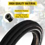 Hydraulic Hose 3/4 inch x 50 ft, Coiled Hydraulic Hose 3120 PSI, Rubber Hydraulic Hose with 2 High-Tensile Steel Wire Braid, Bul