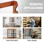 Pistolstativ 5-slot træ pistol rack vægmontering pistol display
