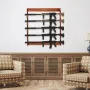 Gun Rack, Wood Gun Rack Wall Mount, Gun Display Rack holds 5 Rifles, Shotguns, 132 lb Heavy Duty Wall Storage Display Rifle Rack