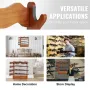 Gun Rack, Wood Gun Rack Wall Mount, Gun Display Rack holds 4 Rifles, Shotguns, 60 kg Heavy Duty Wall Storage Display Rifle Rack 