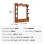 Gun Rack, Wood Gun Rack Wall Mount, Gun Display Rack holds 4 Rifles, Shotguns, 60 kg Heavy Duty Wall Storage Display Rifle Rack 