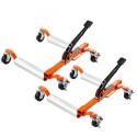 Ratcheting Wheel Dolly 1360 kg Auto Truck Vehicle Moving Lift Jack 2 Pack