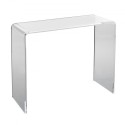 Acrylic Console Table, Clear Acrylic End Table, Transparent Acrylic Side Table 37.95x15x29.13 inch, for Foyer, Living Room,