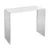 Acrylic Console Table, Clear Acrylic End Table, Transparent Acrylic Side Table 37.95x15x29.13 inch, for Foyer, Living Room,
