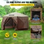 Pop-up campingpavillon campingbaldakin 6-sidet 12' x 12' solsejl