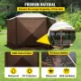 Pop-up campingpavillon campingbaldakin 6-sidet 12' x 12' solsejl