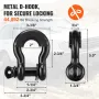 Off-road Recovery Kit, 3 "X 30 ', Heavy Duty Winch Recovery Kit