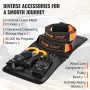 Off-Road Recovery Kit, 7.6 x 914.4 cm, Heavy Duty Winch Recovery Kit with 13,608 kg Tow Straps, 20,000 kg D-Ring Shackles, Shack