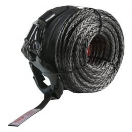 Synthetic Winch Rope, 1/2 Inch x 92 Feet 32,000 lbs Synthetic Winch Line Cable Rope with Protective Sleeve + Forged Winch Hook