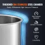 Vacuum Chamber Tempered Glass Lid Vacuum 18.9L Degassing Chamber Silicone