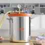 Vacuum Chamber Tempered Glass Lid Vacuum 18.9L Degassing Chamber Silicone