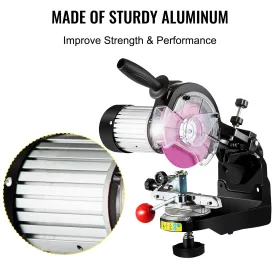 Professionel 230V Electric Chainsaw Blade Slibener 230W Electric Bench Top Chainsaw Blade Chain Slibener 145mm Grinder med