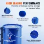 Fryer Grease Bucket, 22.7L Oil Disposal Caddy Carbon Steel Fryer Oil Bucket with Rust-Proof Coating, Oil Transport Container wit