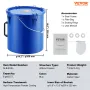 Fryer Grease Bucket, 6 Gal Oil Disposal Caddy Carbon Steel