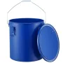 Fryer Grease Bucket, 22.7L Oil Disposal Caddy Carbon Steel Fryer Oil Bucket with Rust-Proof Coating, Oil Transport Container wit