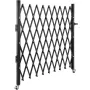 Single Folding Security Gate,216 × 214 cm(W × H) Folding Door Gate, Steel Accordion Security Gate, Flexible Expanding Security G