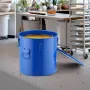 Fryer Grease Bucket, 10 Gal Oil Disposal Caddy Carbon Steel