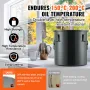 Fryer Grease Bucket, 8 Gal Oil Disposal Caddy Rustfrit stål