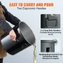 Fryer Grease Bucket, 8 Gal Oil Disposal Caddy Rustfrit stål