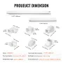 Mini Split Line Set Cover 76,2 mm W 5350mm L, PVC Dekorativ