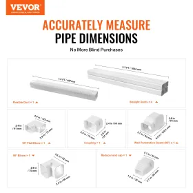 Mini Split Line Set -dækning 76,2 mm W 4830mm L, PVC Dekorativ