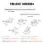 Mini Split Line Set -dækning 76,2 mm W 4830mm L, PVC Dekorativ