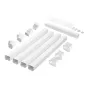 Mini Split Line Set Cover 76.2mm W 4830mm L, PVC Decorative Pipe Line Cover For Air Conditioner with 4 Straight Ducts & Full Com