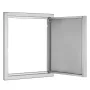 BBQ Access Door, 457x533 mm Single Outdoor Kitchen Door, Stainless Steel Flush Mount Door, Wall Vertical Door with Recessed Hand
