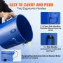 Fryer Grease Bucket, 8 Gal Oil Disposal Caddy Carbon Steel