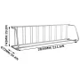Floor Bike Rack, 9 Holders All-Steel Grid Bike Rack, 111" Length Single-Side Storage Stand, Sturdy Base and Used for Outside Occ