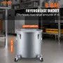 Fryer Grease Bucket, 8 Gal Oil Disposal Caddy med hjulbase