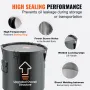 Fryer Grease Bucket, 10 Gal Oil Disposal Caddy Rustfrit stål