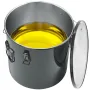 Fryer Grease Bucket, 10 Gal Oil Disposal Caddy Rustfrit stål