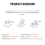 Mini Split Line Set -dækning 76,2 mm W 2270mm L, PVC Dekorativ