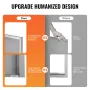 BBQ Access Door, 432x610 mm Single Outdoor Kitchen Door, Stainless Steel Flush Mount Door, Wall Vertical Door with Recessed Hand
