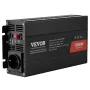 Pure Sine Wave Inverter, 1000 Watt, DC 12V to AC 230V Power Inverter with 2 AC Outlets 2 USB Port 1 Type-C Port, Remote Control 