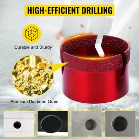 Diamond Drill Bit 20-68MM Hole Saw Core Drill Bits Cutter Tools Set for Tile/Ceramic/Marble/Porcelain Cutting