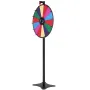 24 inch Spinning Prize Wheel, 14 Slots Spinning Wheel, Roulette Wheel with a Dry Erase and 2 Markers, Tabletop or Floor Standing