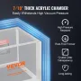 2 gallon vakuumkammer, opgraderet multifunktions akryl