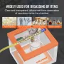 7.6L Vacuum Chamber, Upgraded Multipurpose Acrylic Vacuum Degassing Chamber, Transparent Vacuum Chamber, for Resin Degassing, Si