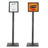 Pedestal Sign Holder, 8.5 x 11 Inch Vertical and Horizontal Adjustable Poster Stand, Heavy-Duty Floor Standing Sign Holder with