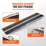 Portable Wheelchair Ramp, 304.8 cm 363 kg Capacity, Non-Slip Aluminum Folding Threshold Ramp, Foldable Mobility Scooter Ramp Whe
