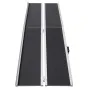 Portable Wheelchair Ramp, 304.8 cm 363 kg Capacity, Non-Slip Aluminum Folding Threshold Ramp, Foldable Mobility Scooter Ramp Whe