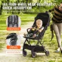 Standard baby spædbarn klapvogn, småbarn klapvogn med 95 ° -175