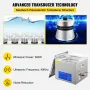 15L Ultrasonic Cleaner Machine Rustfrit stål Ultrasonic