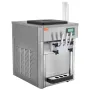 Commercial Ice Cream Machine, 21 QT/H Yield, 1800W 3-Flavor Countertop Soft Serve Ice Cream Maker, 2 x 4L Hopper 2 x 1.8L Cylind