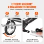 Bike Trailer for Toddlers, Kids, Double Seat, 88 lbs Load, 2-In-1 Canopy Carrier Converts to Stroller, Tow Behind Foldable Child